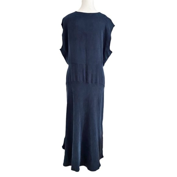 ADAY SAVE THE DATE NAVY SHORT SLEEVE MIDI DRESS - XL - Picture 5 of 11